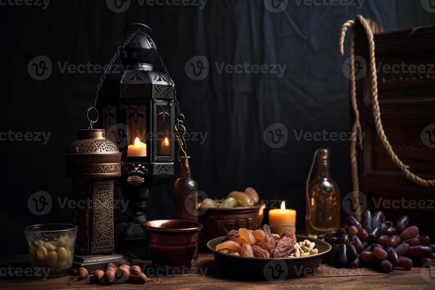date fruit background ramadan kareem, eid mubarak AI photo