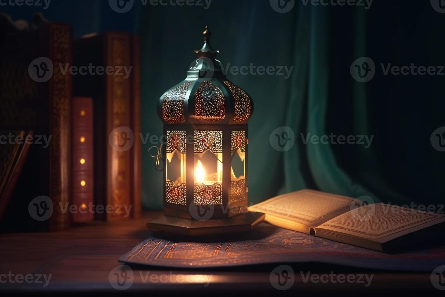 arabic islamic background ramadan kareem, eid mubarak AI photo