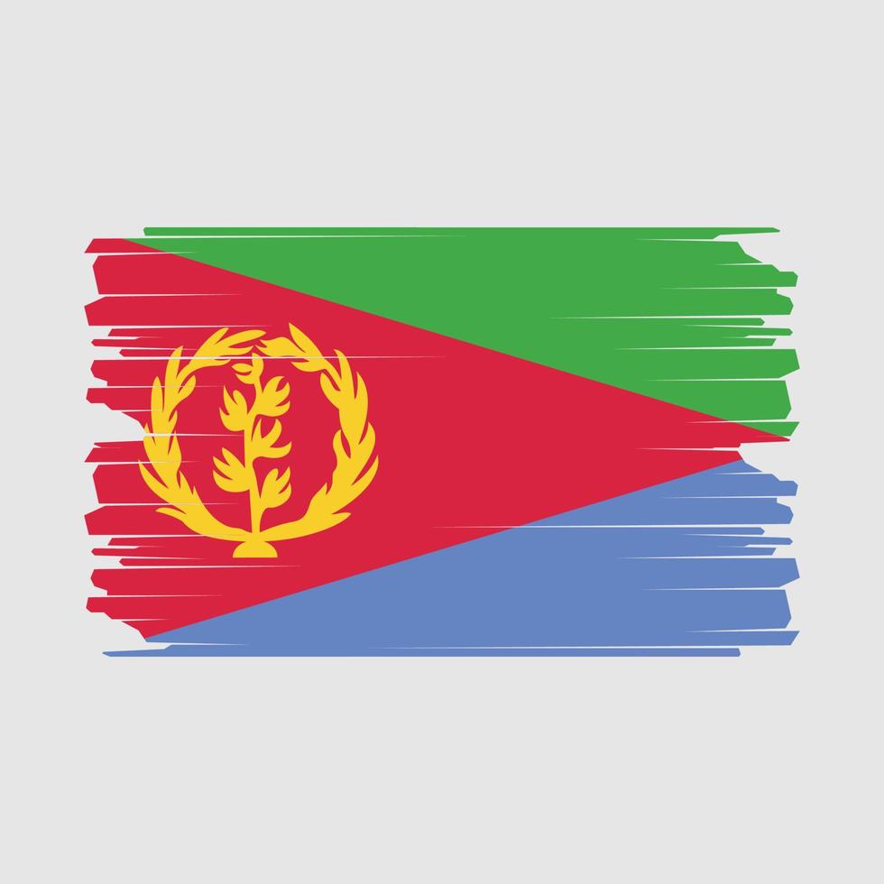 Eritrea Flag Illustration vector