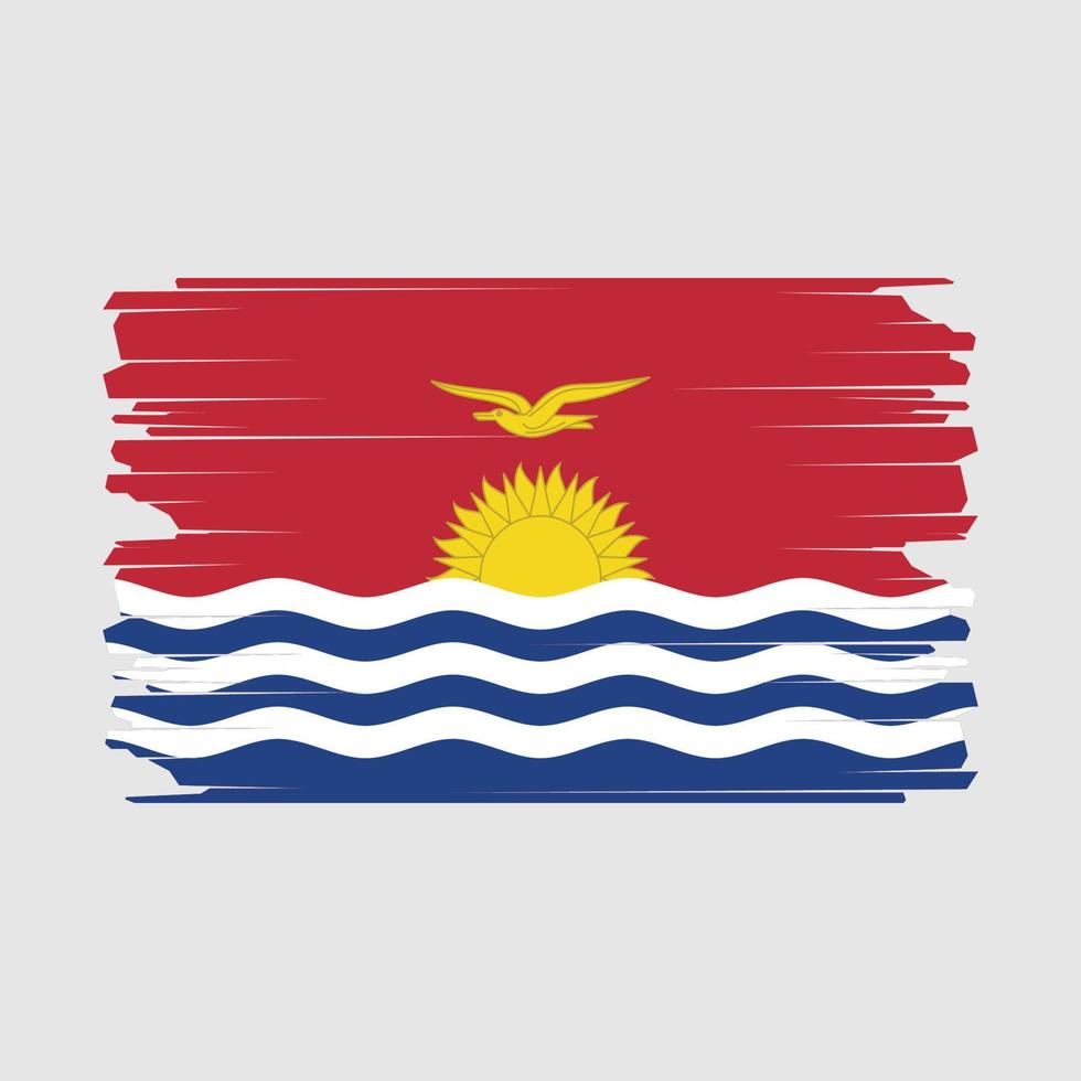 Kiribati bandera ilustración vector