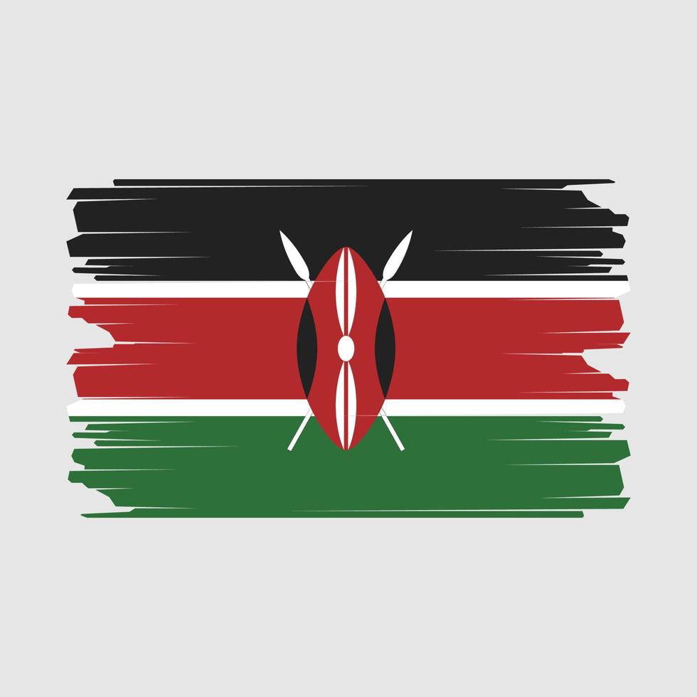 Kenya Flag Illustration vector