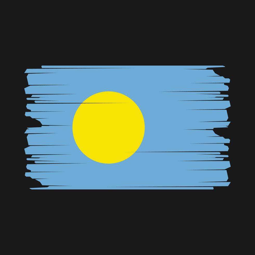 Palau Flag Illustration vector