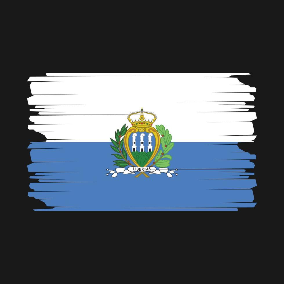 ilustración de la bandera de san marino vector