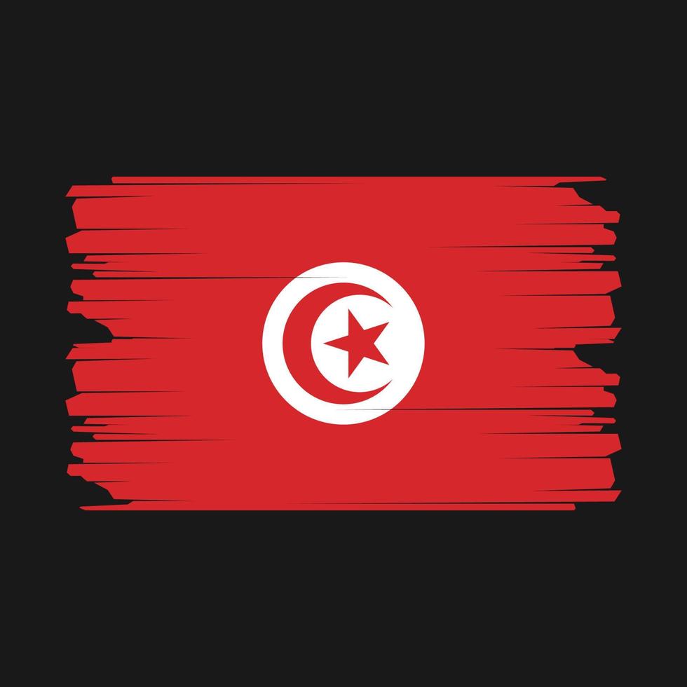 Tunisia Flag Illustration vector