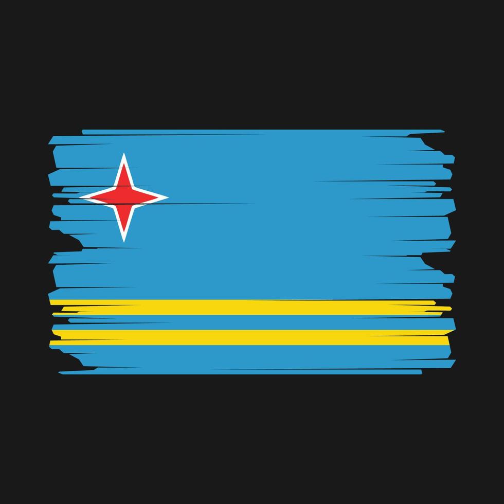 Aruba Flag Illustration vector