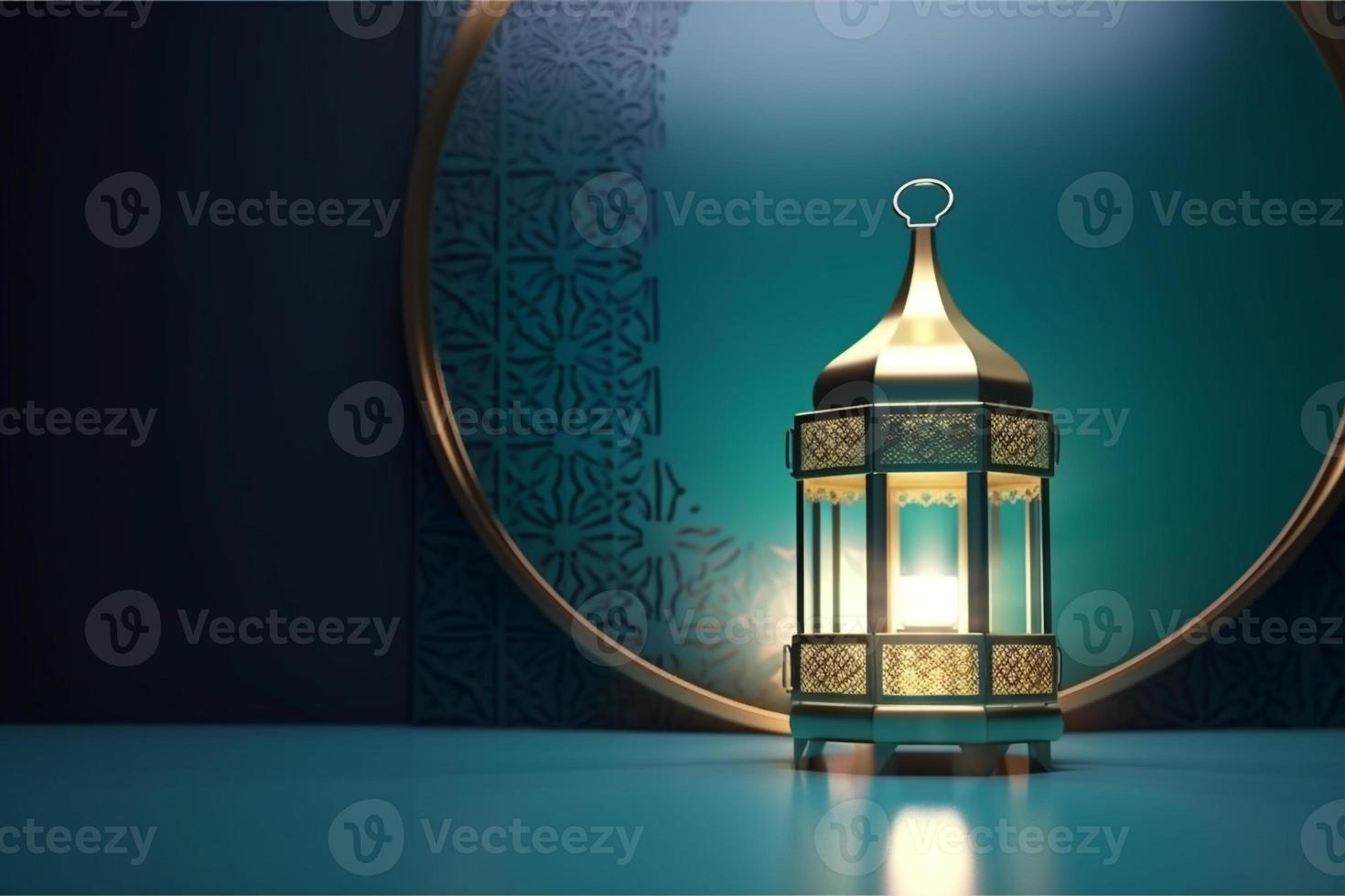 arabic islamic background ramadan kareem, eid mubarak AI photo