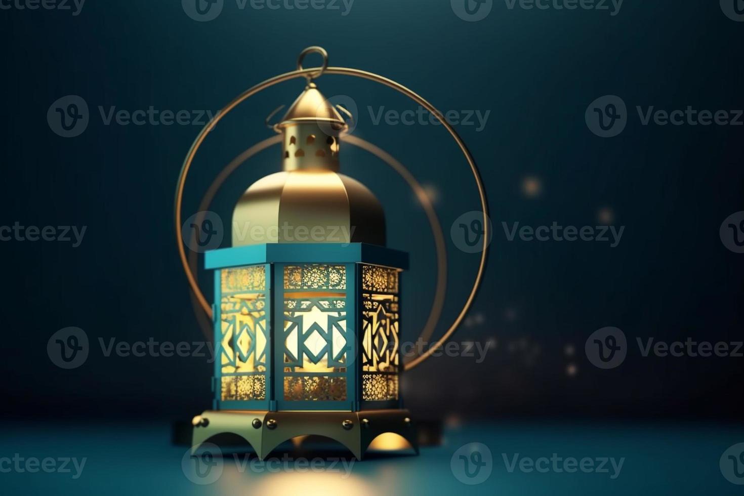 arabic islamic background ramadan kareem, eid mubarak AI photo