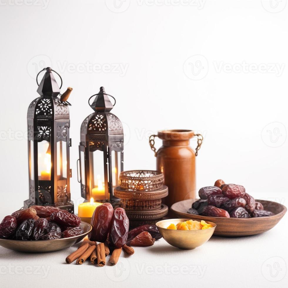 date fruit background ramadan kareem, eid mubarak AI photo