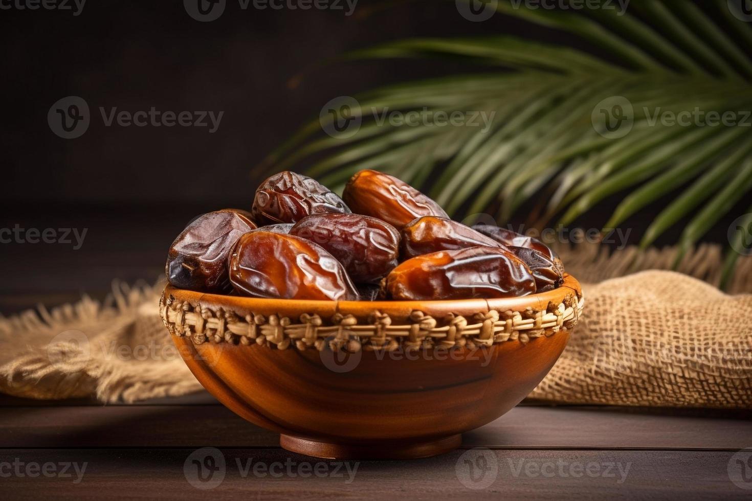 date fruit background ramadan kareem, eid mubarak AI photo