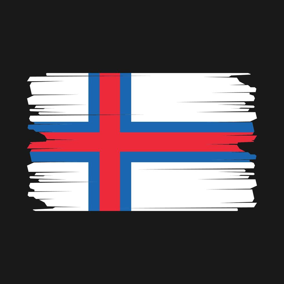 Faroe Islands Flag Illustration vector