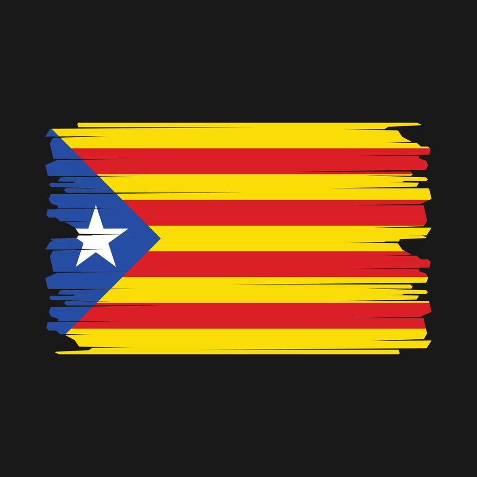 Cataluña bandera ilustración vector