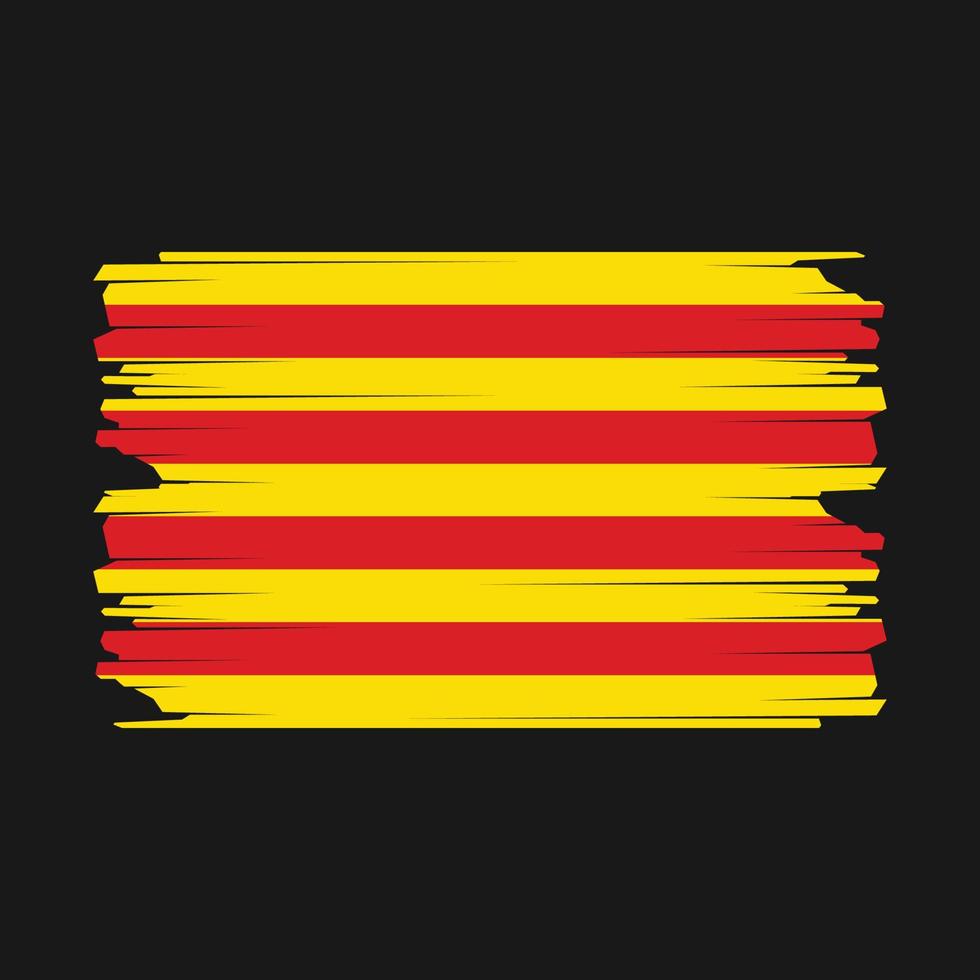 Catalonia Flag Illustration vector