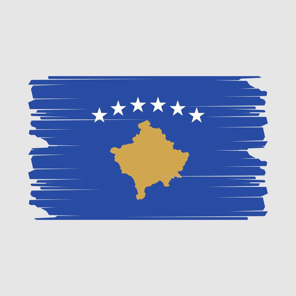 Kosovo Flag Illustration vector