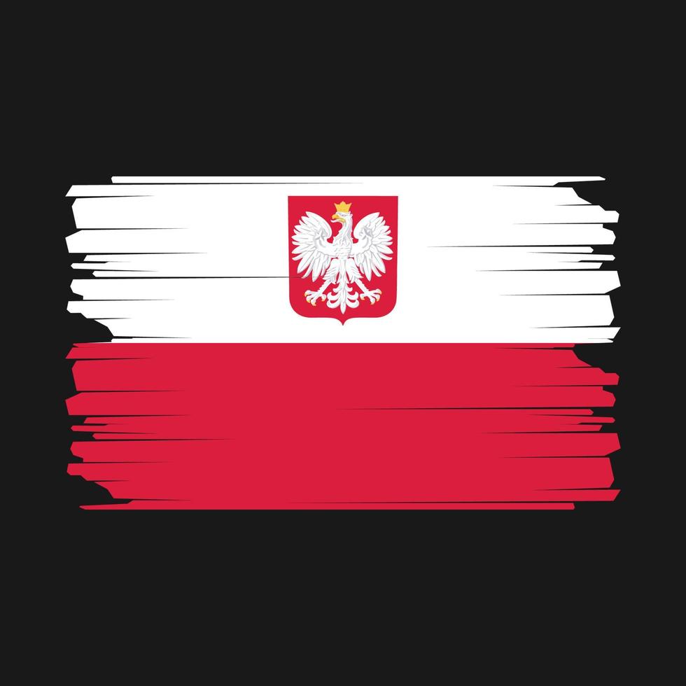 Poland Flag Illustration vector