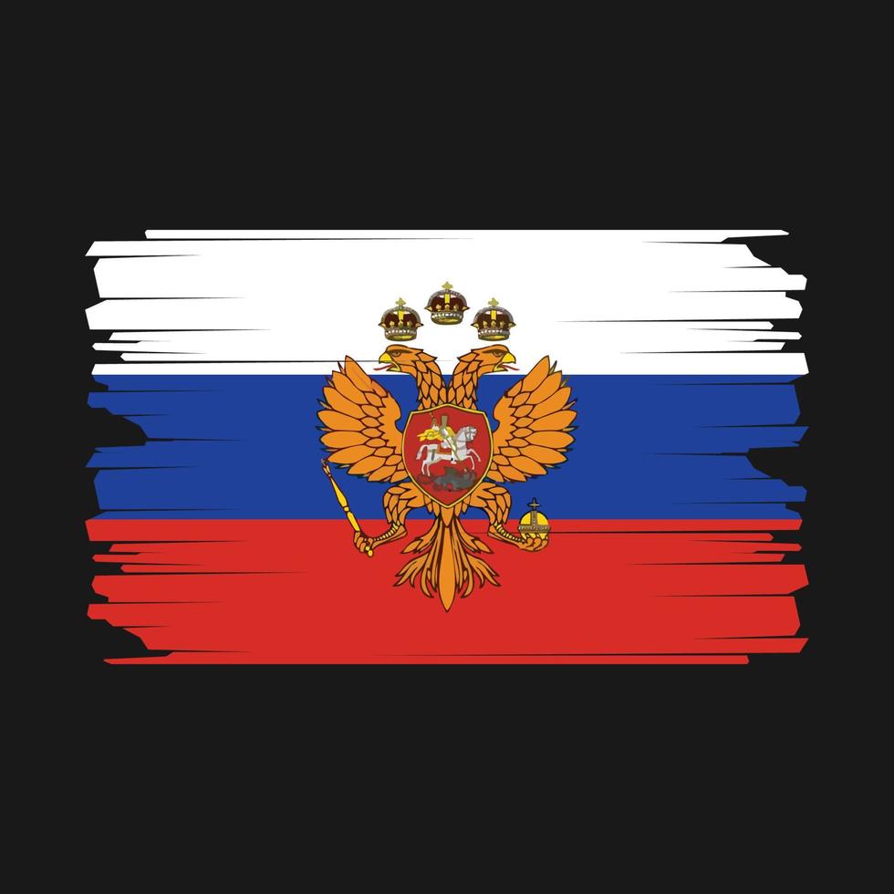 Russia Flag Illustration vector