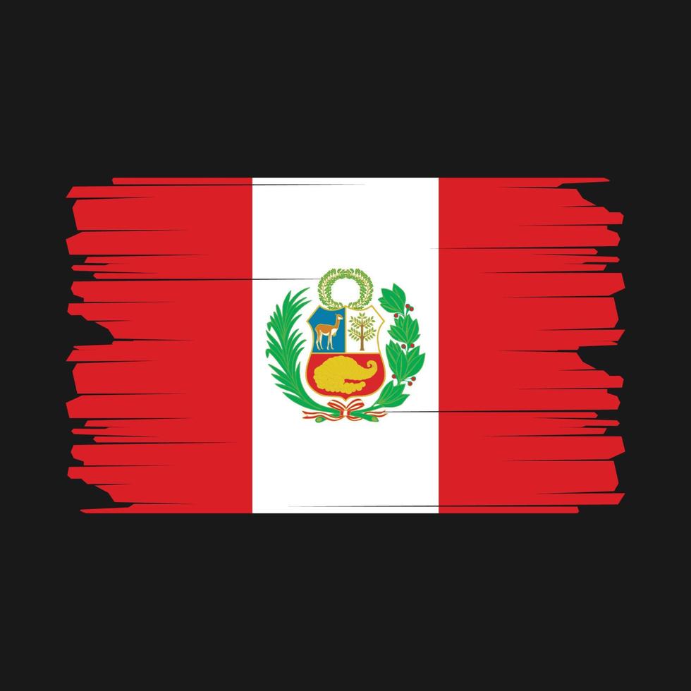 Peru Flag Illustration vector