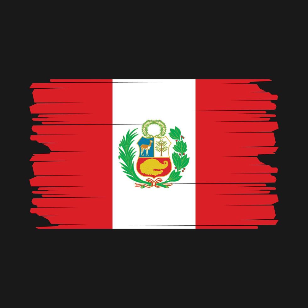 Perú bandera ilustración vector