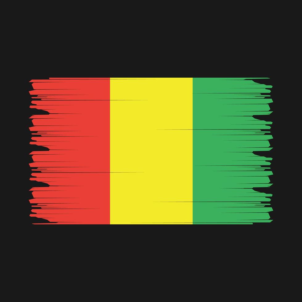Guinea Flag Illustration vector