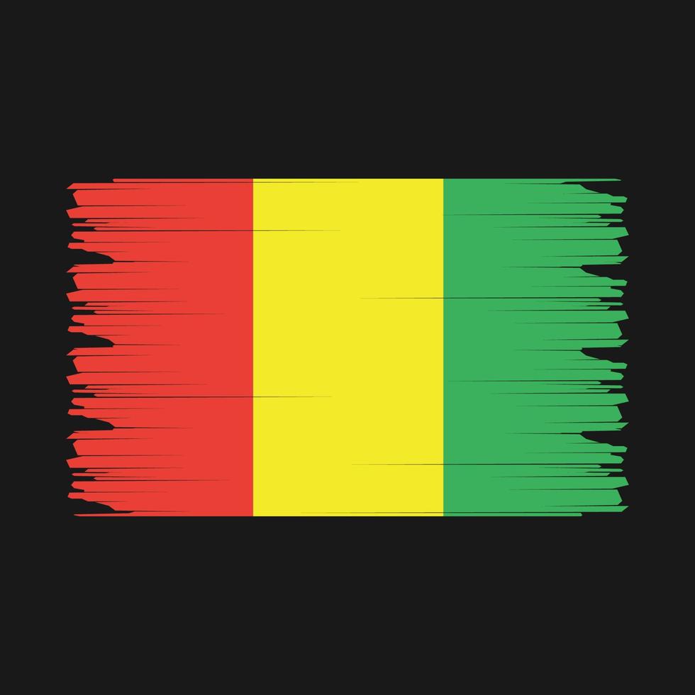 Guinea bandera ilustración vector