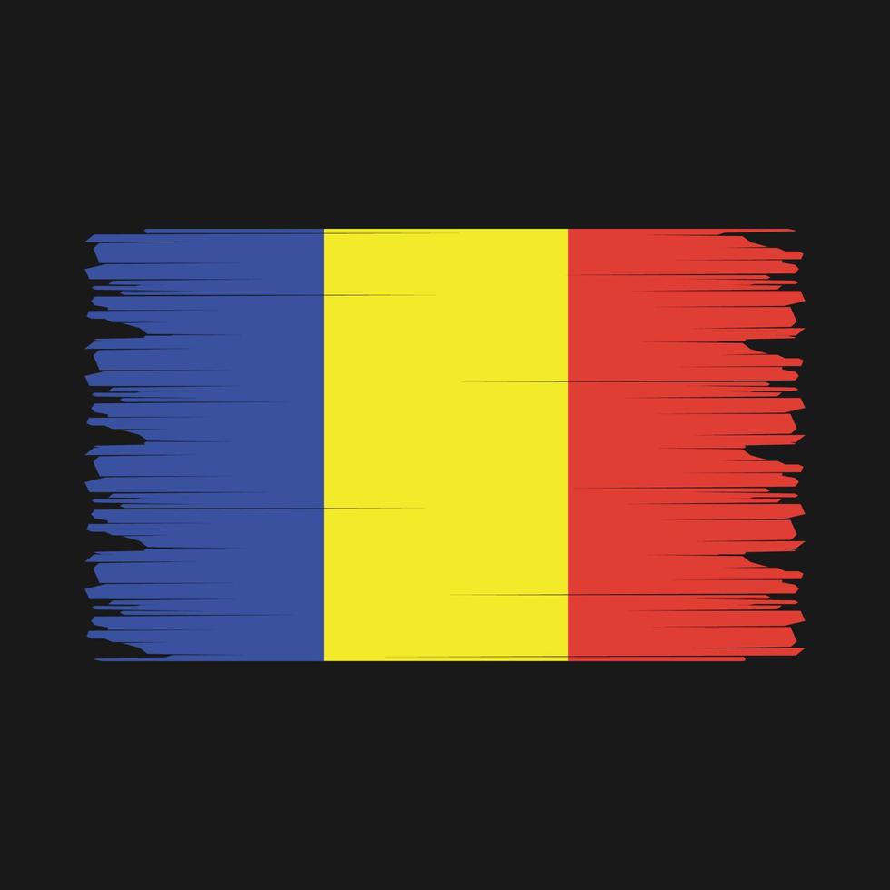 Romania Flag Illustration vector