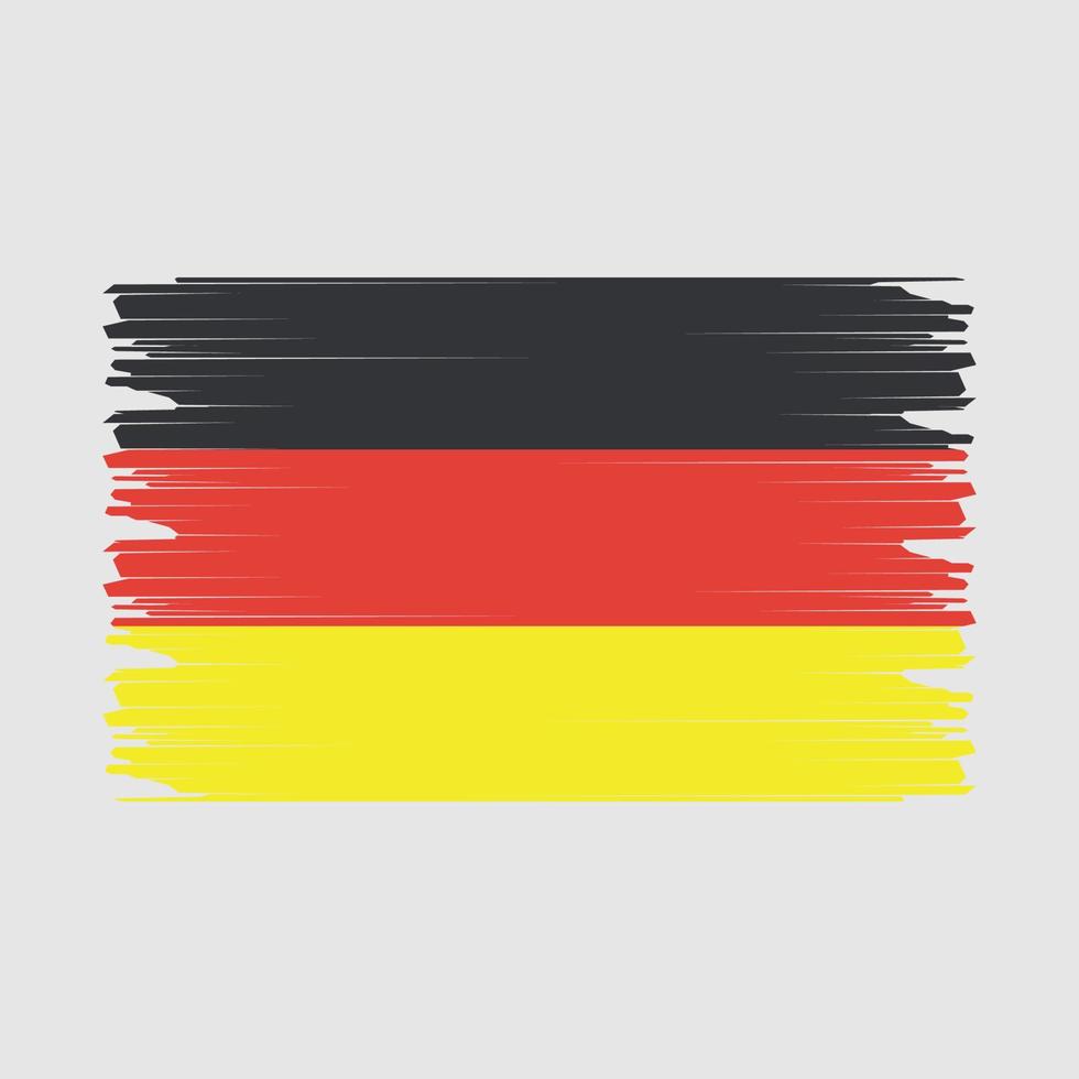 ilustración de la bandera de alemania vector