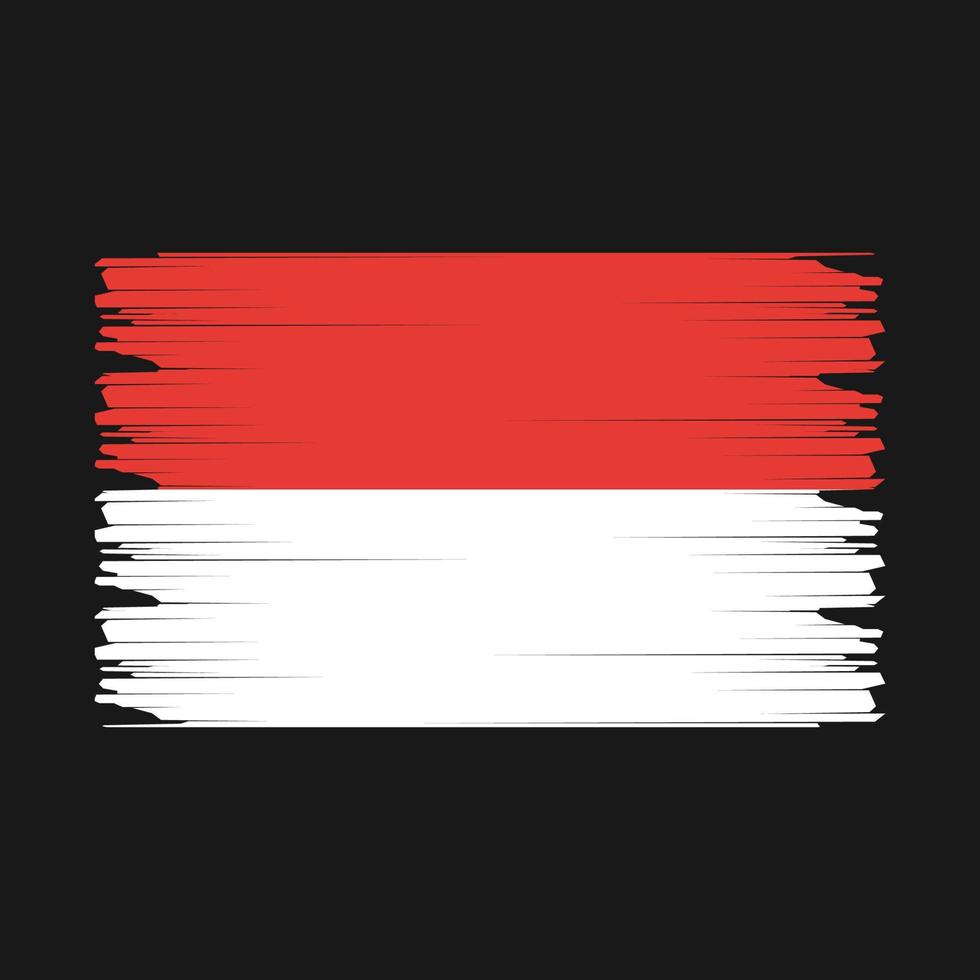 Indonesia Flag Illustration vector