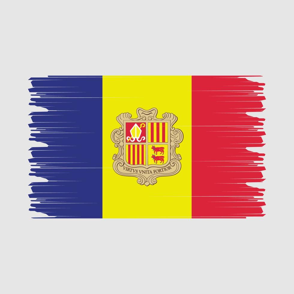 Andorra Flag Illustration vector