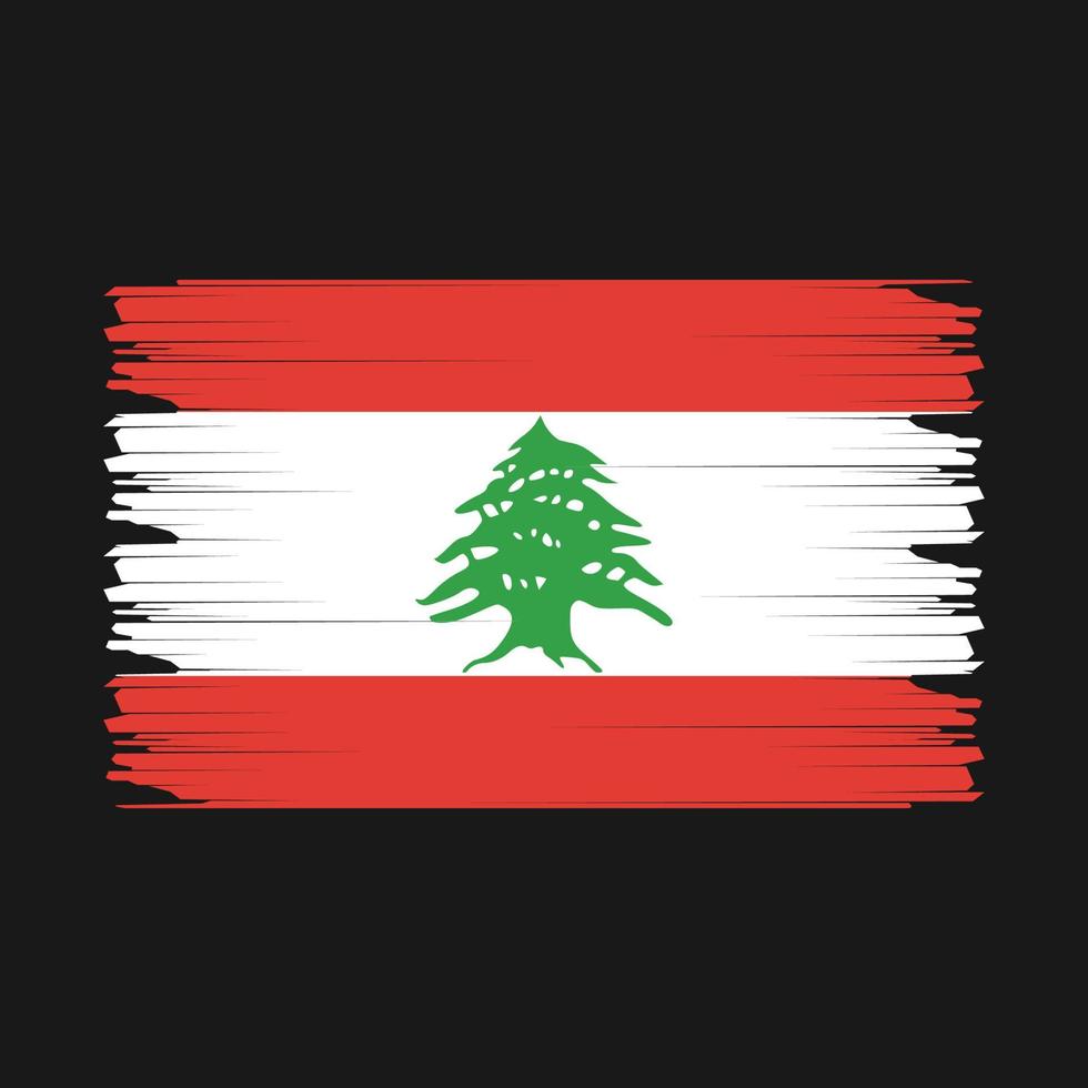 Lebanon Flag Illustration vector