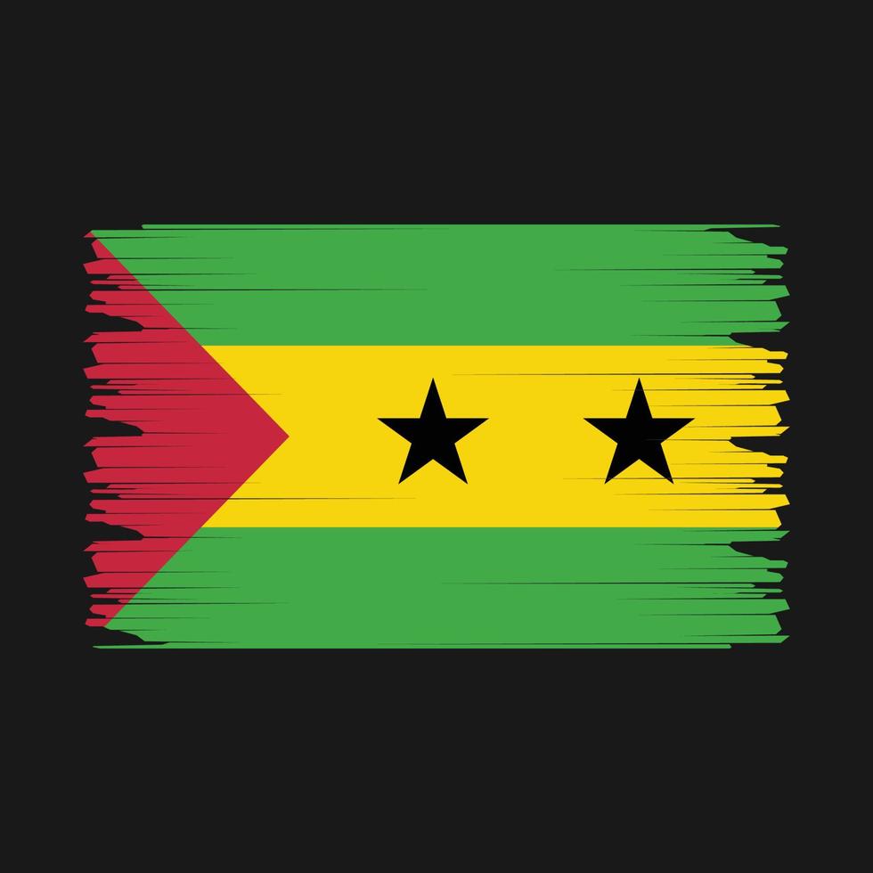 Sao Tome Flag Illustration vector