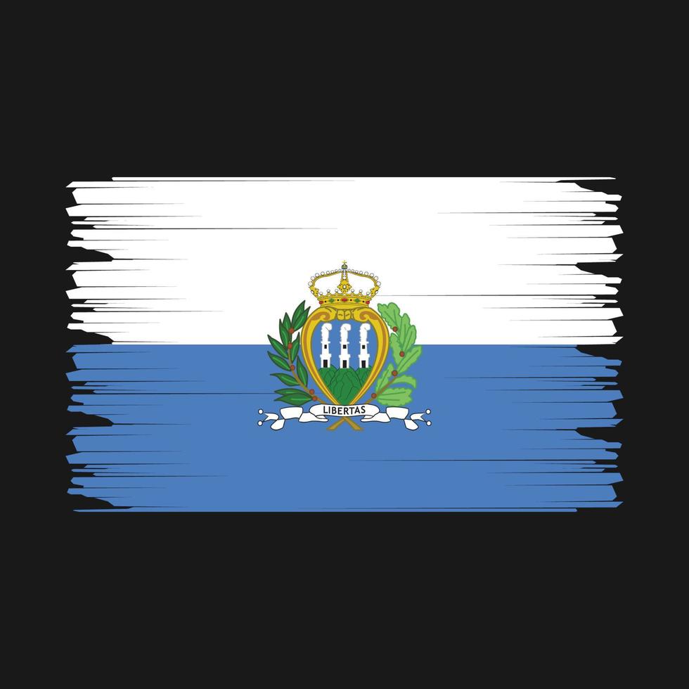 ilustración de la bandera de san marino vector