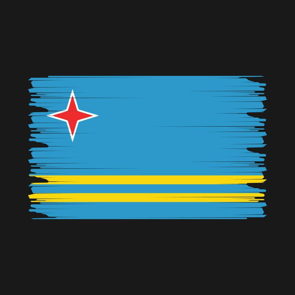 Aruba Flag Illustration vector