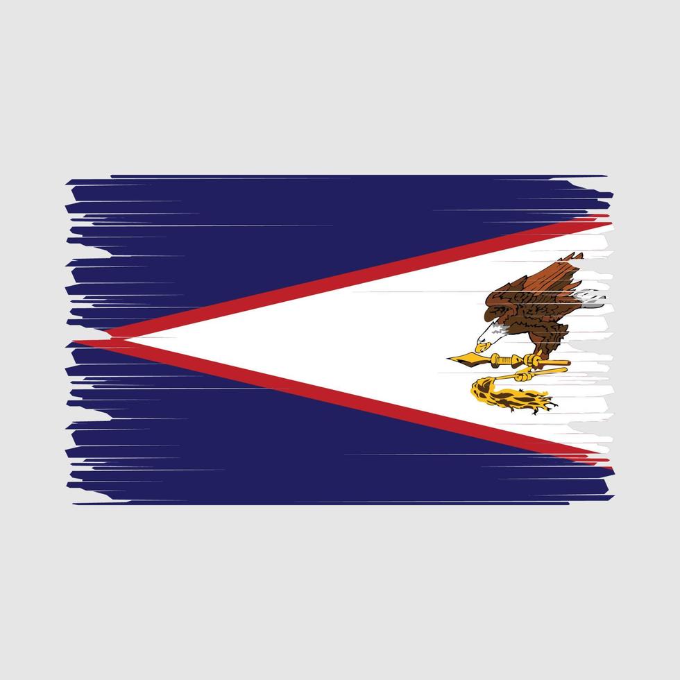 americano Samoa bandera ilustración vector