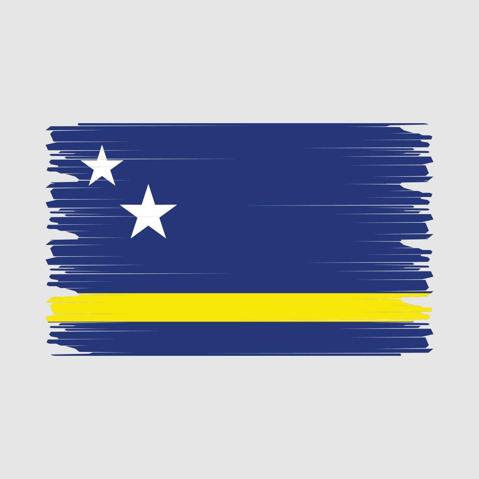 curacao bandera ilustración vector