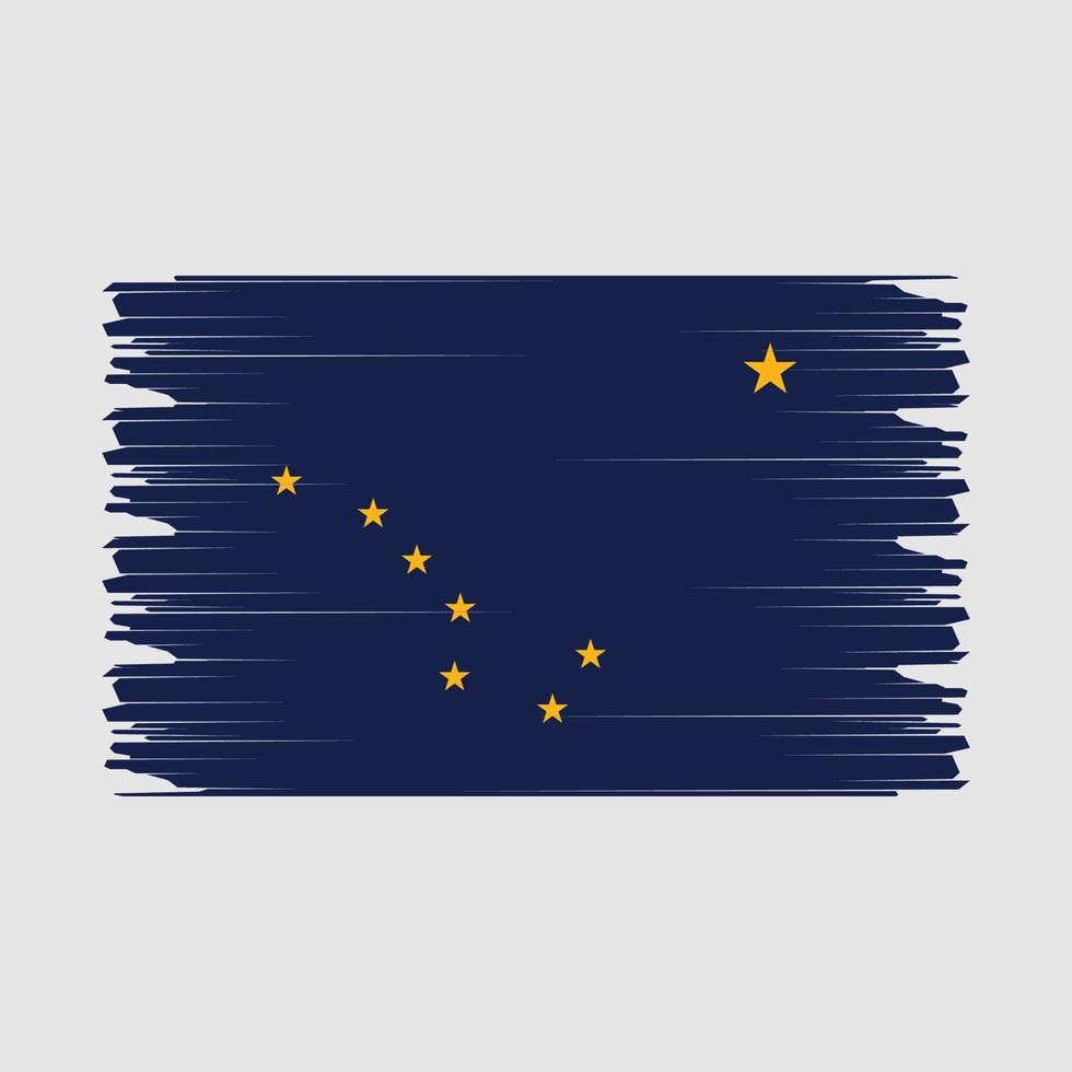 Alaska bandera ilustración vector