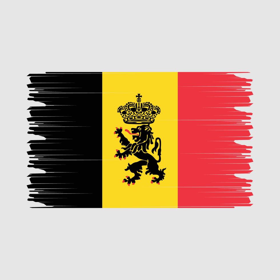 ilustración de la bandera de bélgica vector