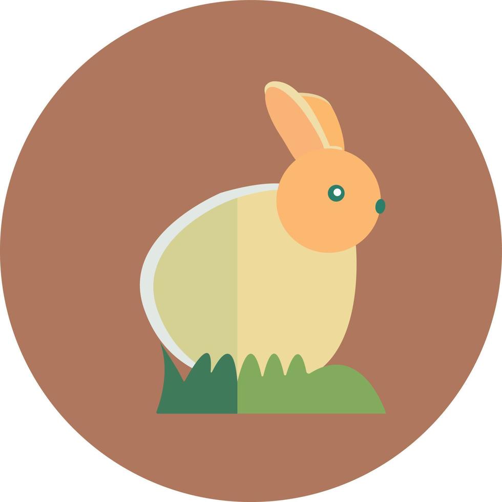 cute Easter rabbit icon vector