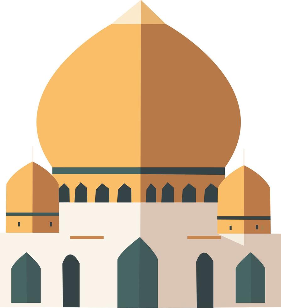 Ramadán kareem mezquita icono vector