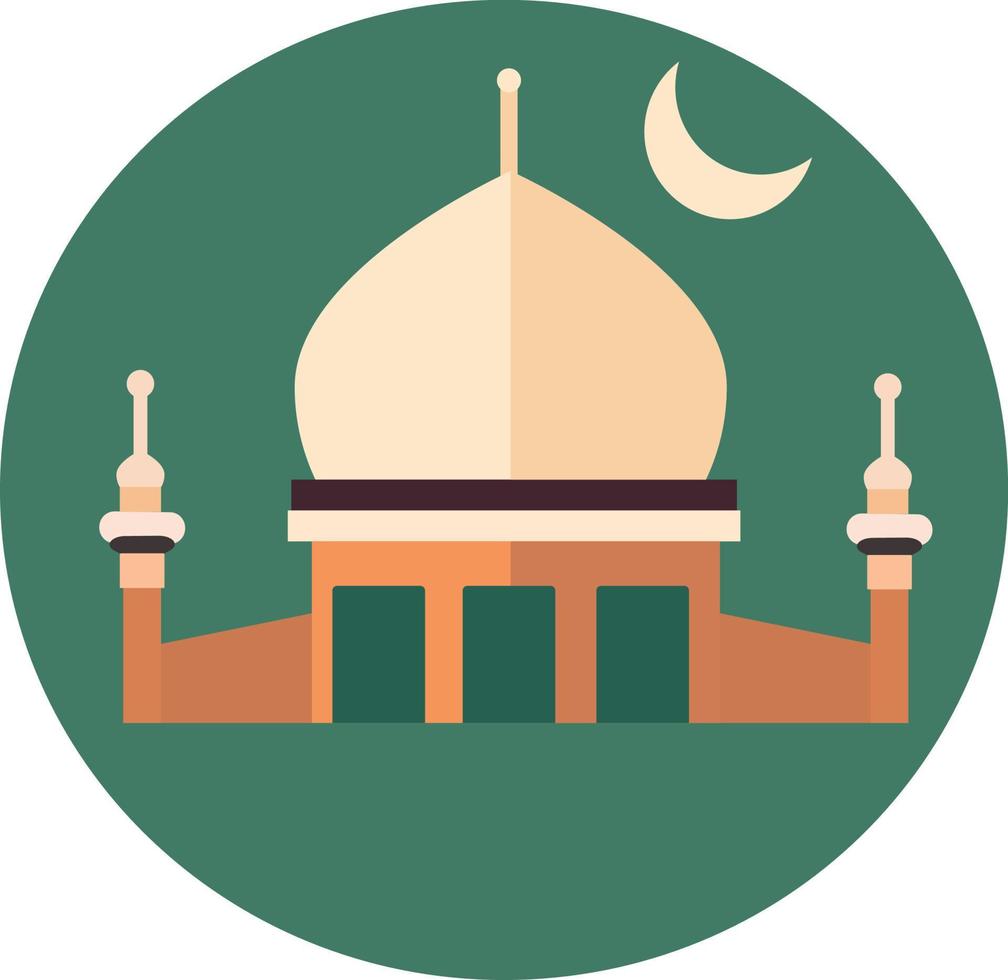 mezquita icono sencillo estilo vector