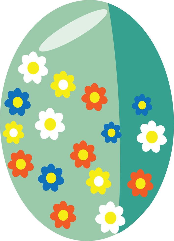 painted Easter egg vector