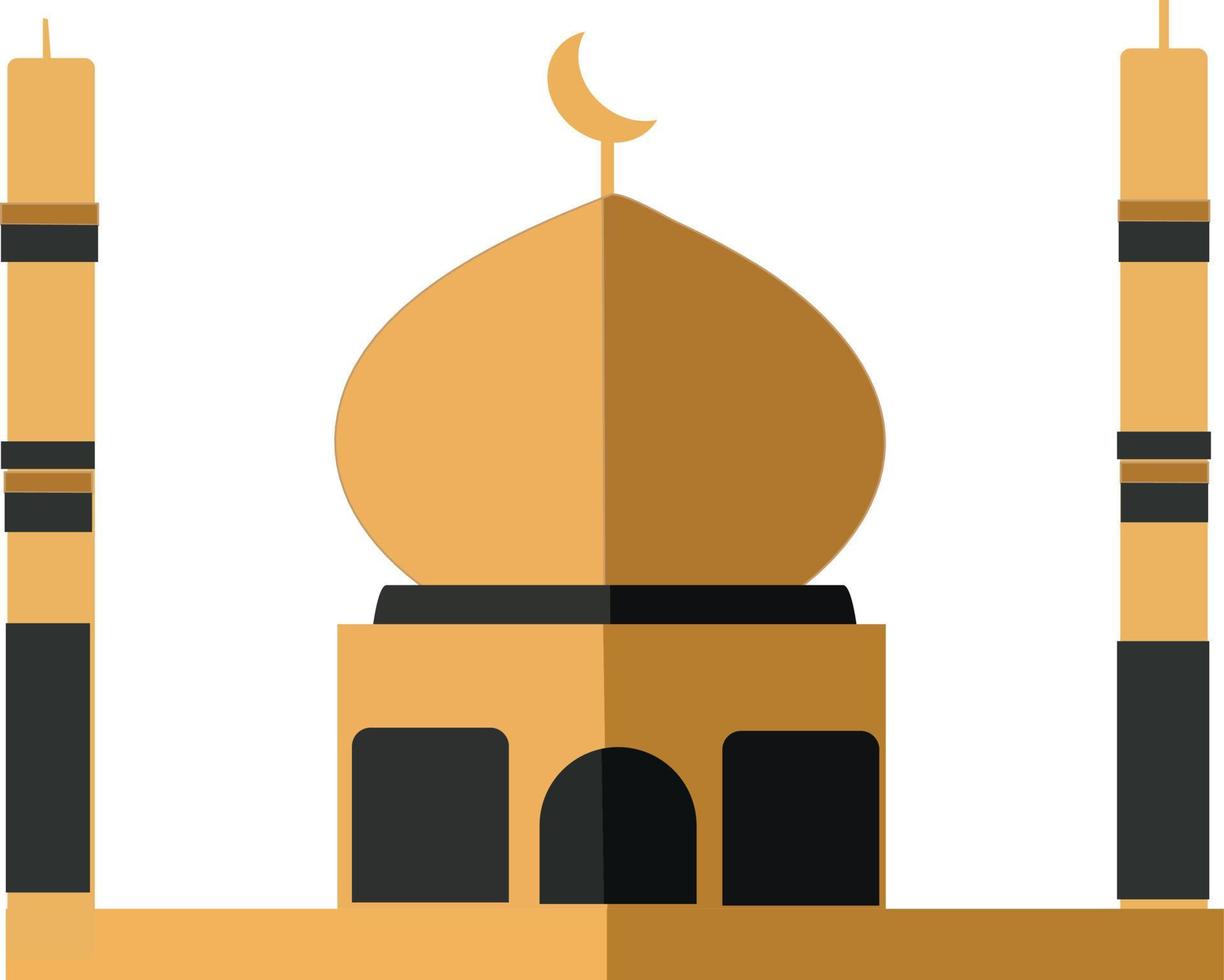 Islamic masjid icon vector