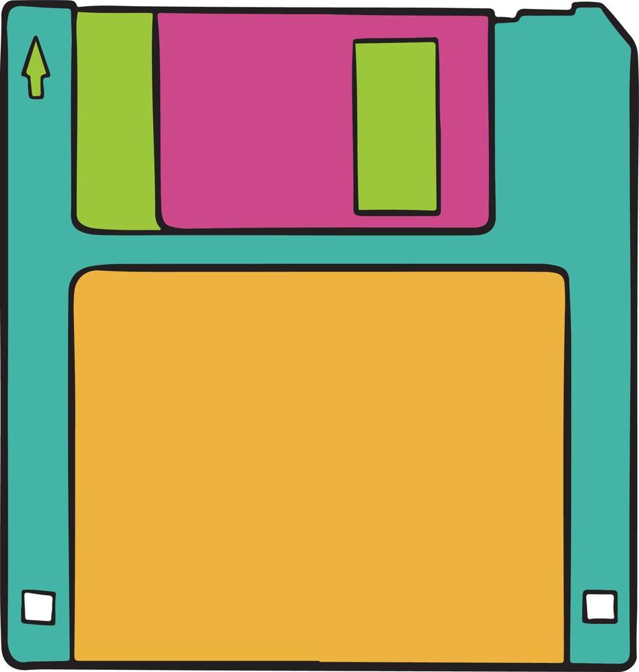 Floppy disk illustration vector