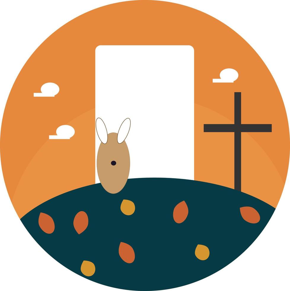 Calvary free Easter icon vector