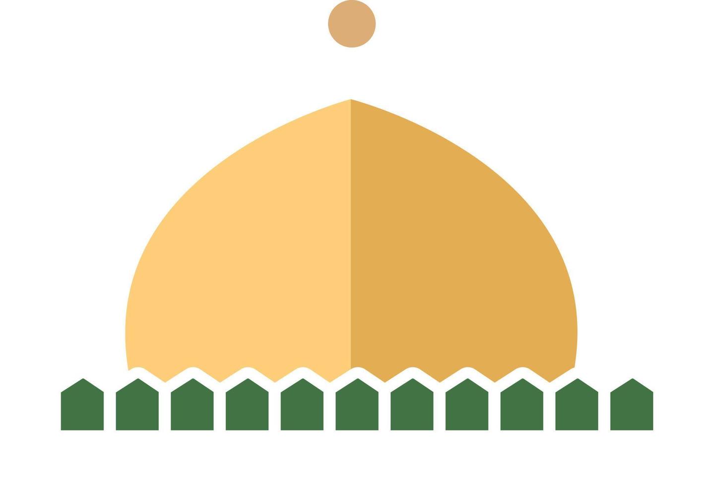 Islamic mosque logo icon vector