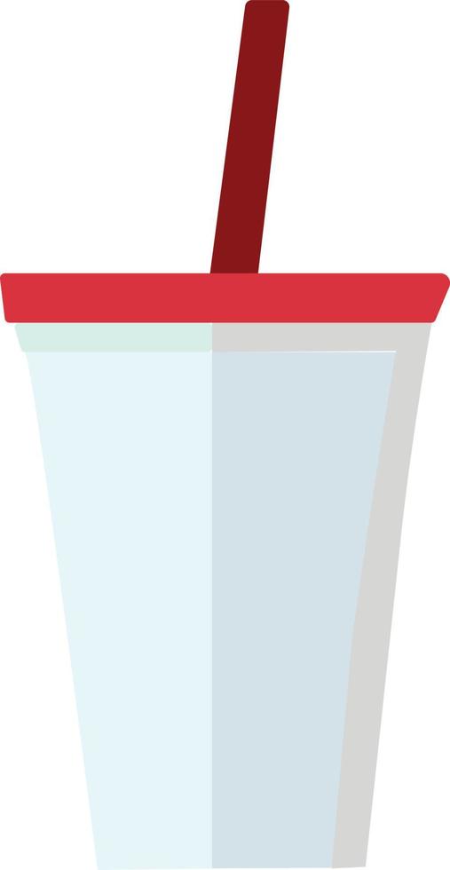 free fast food icon drink with straw vector