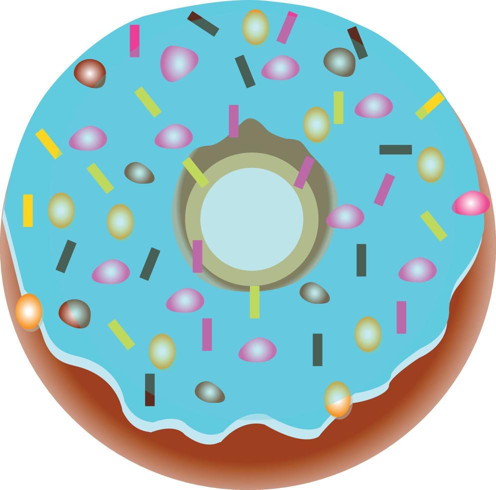 rosquilla mordedura vector Arte icono