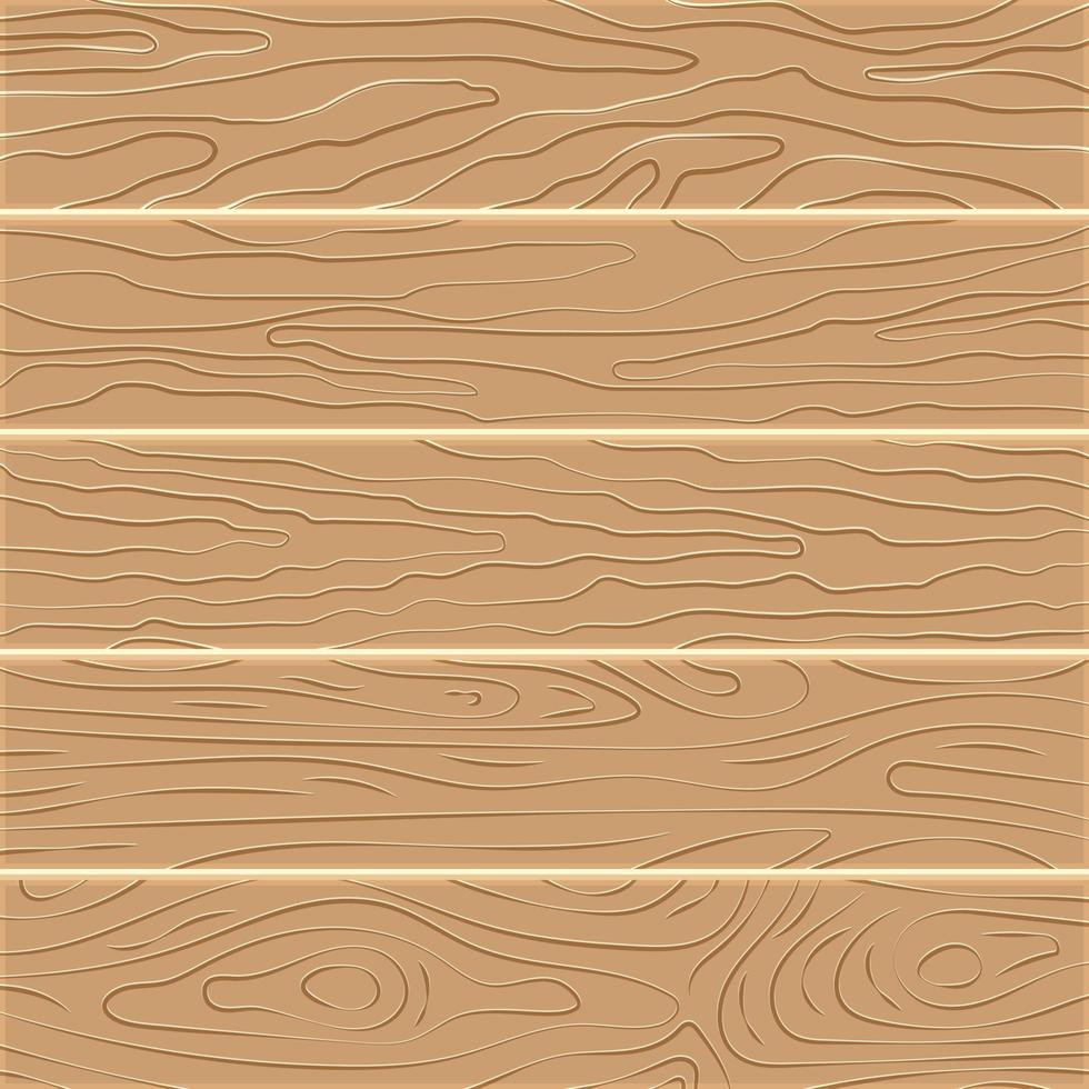 fondo de textura de madera. cinco tablas de madera de diseño plano. ilustración vectorial vector