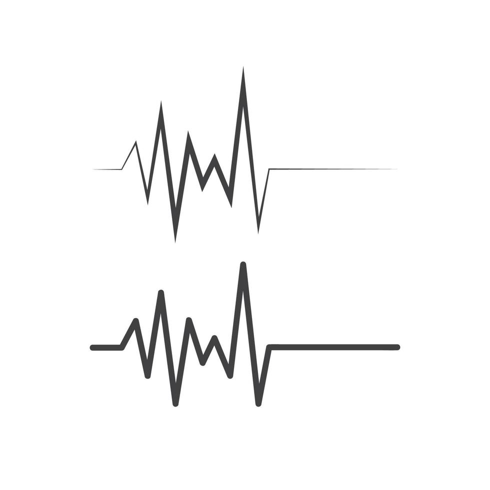 pulso de latido del corazón médico de salud vector