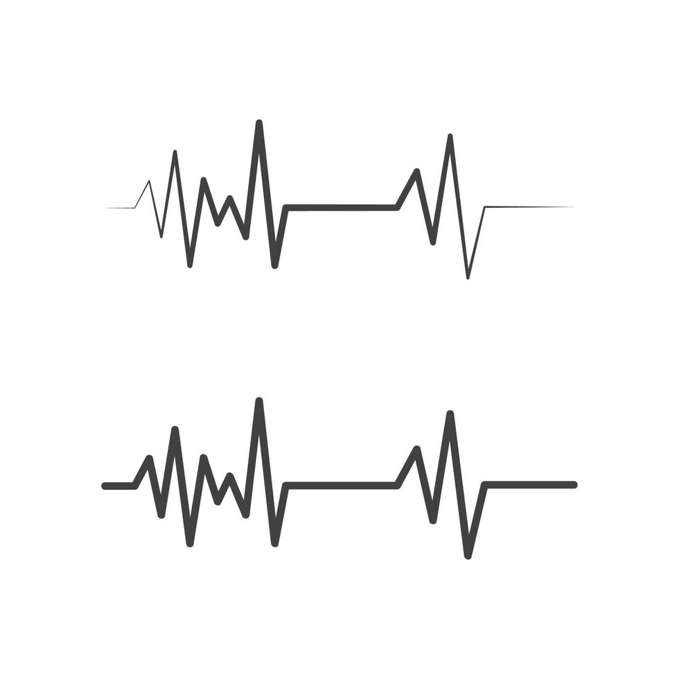 pulso de latido del corazón médico de salud vector