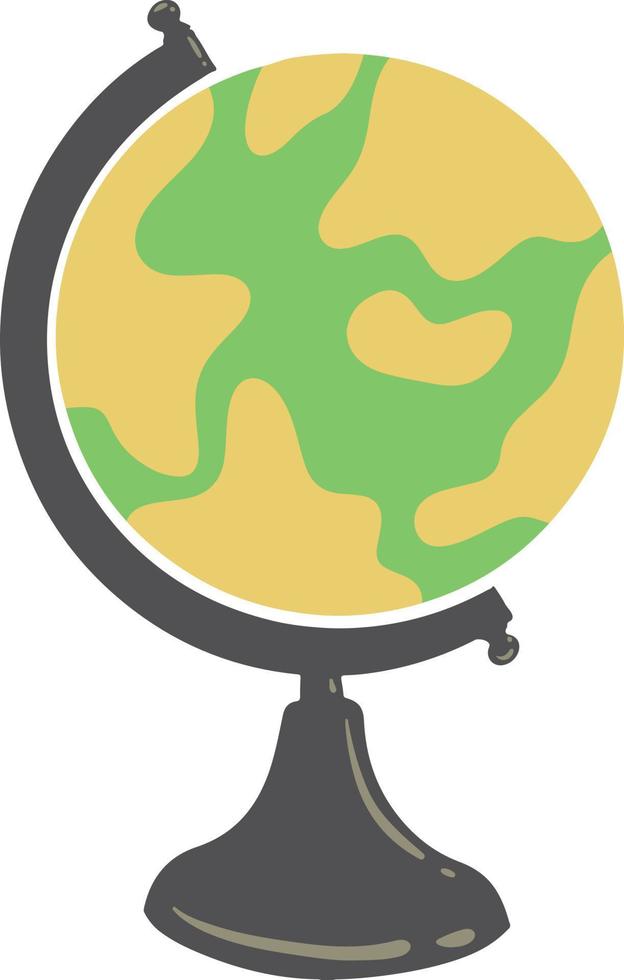 Earth globe illustration vector