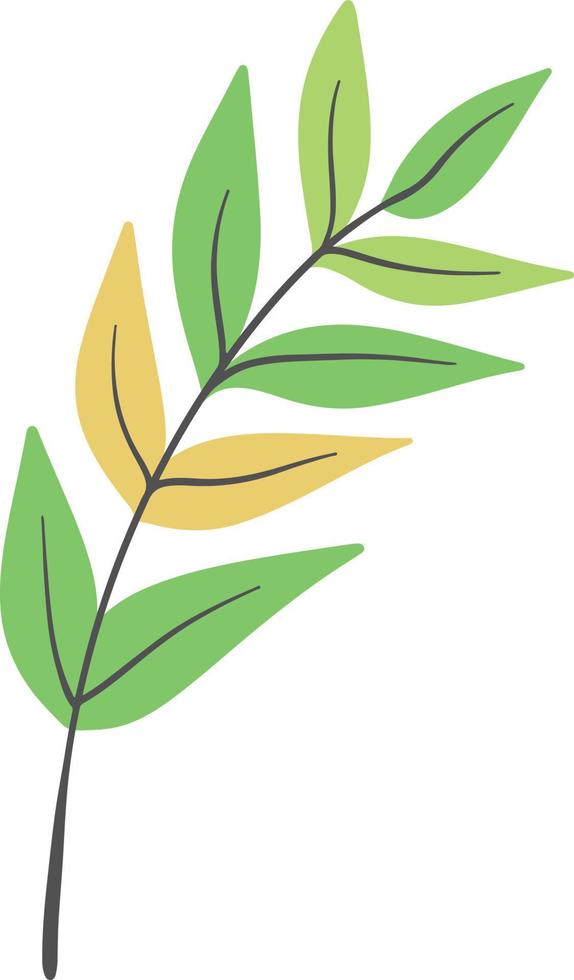 Leaves hand drawn illustration vector